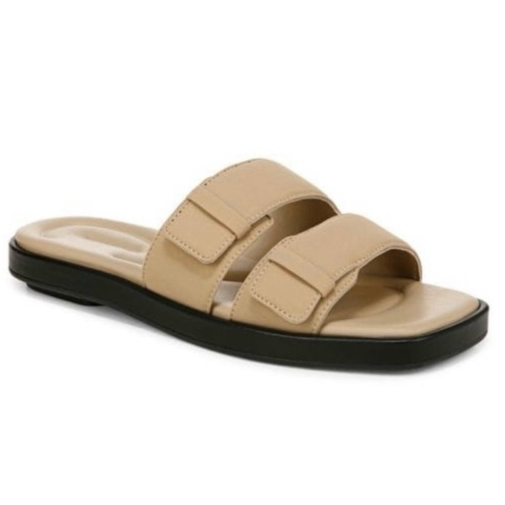 NEW VINCE BEIGE FLAT SANDALS
